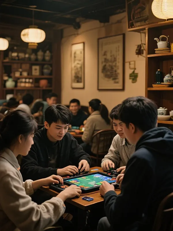 成都茶馆麻将氛围